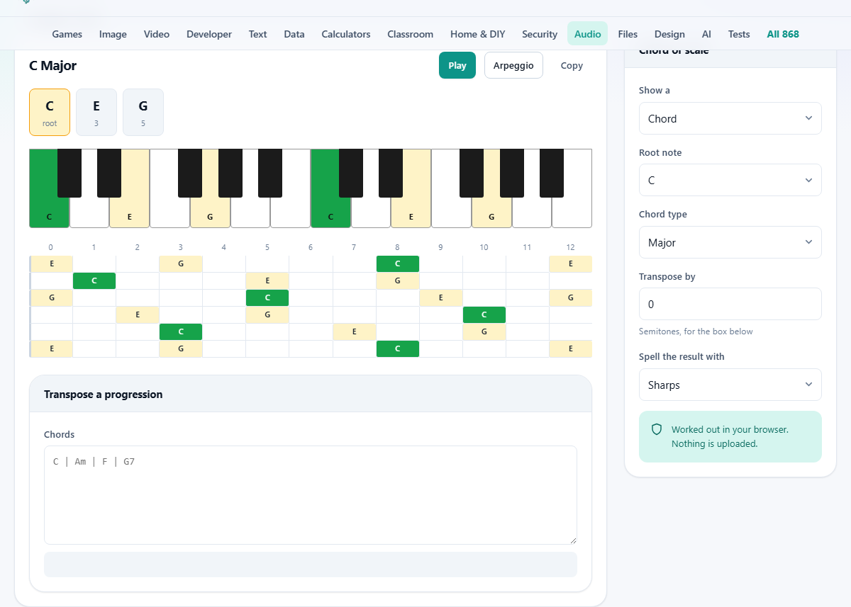 Screenshot: Intervals, spelling, and why G♯ is not always A♭