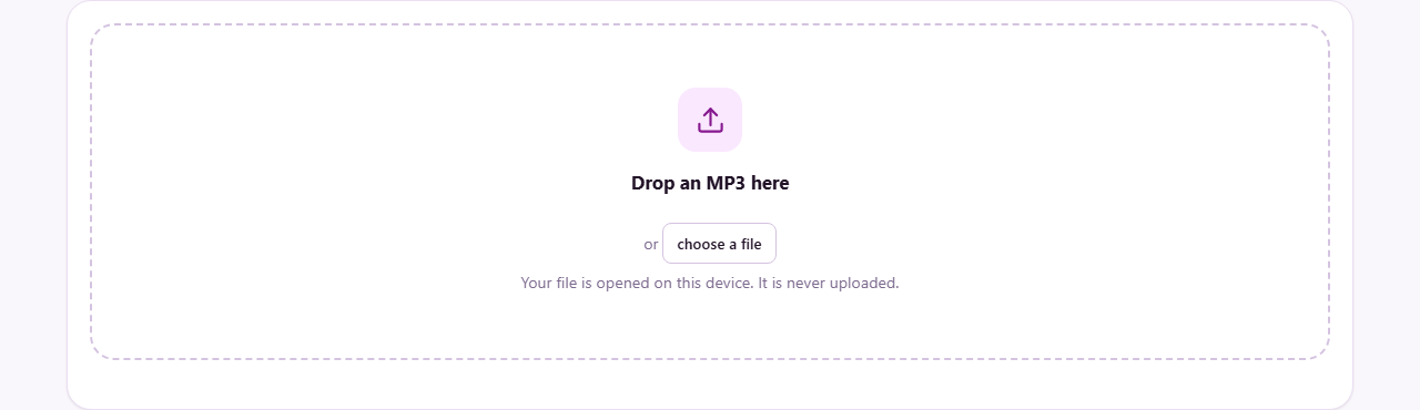 Screenshot: Editing the information stored inside an MP3
