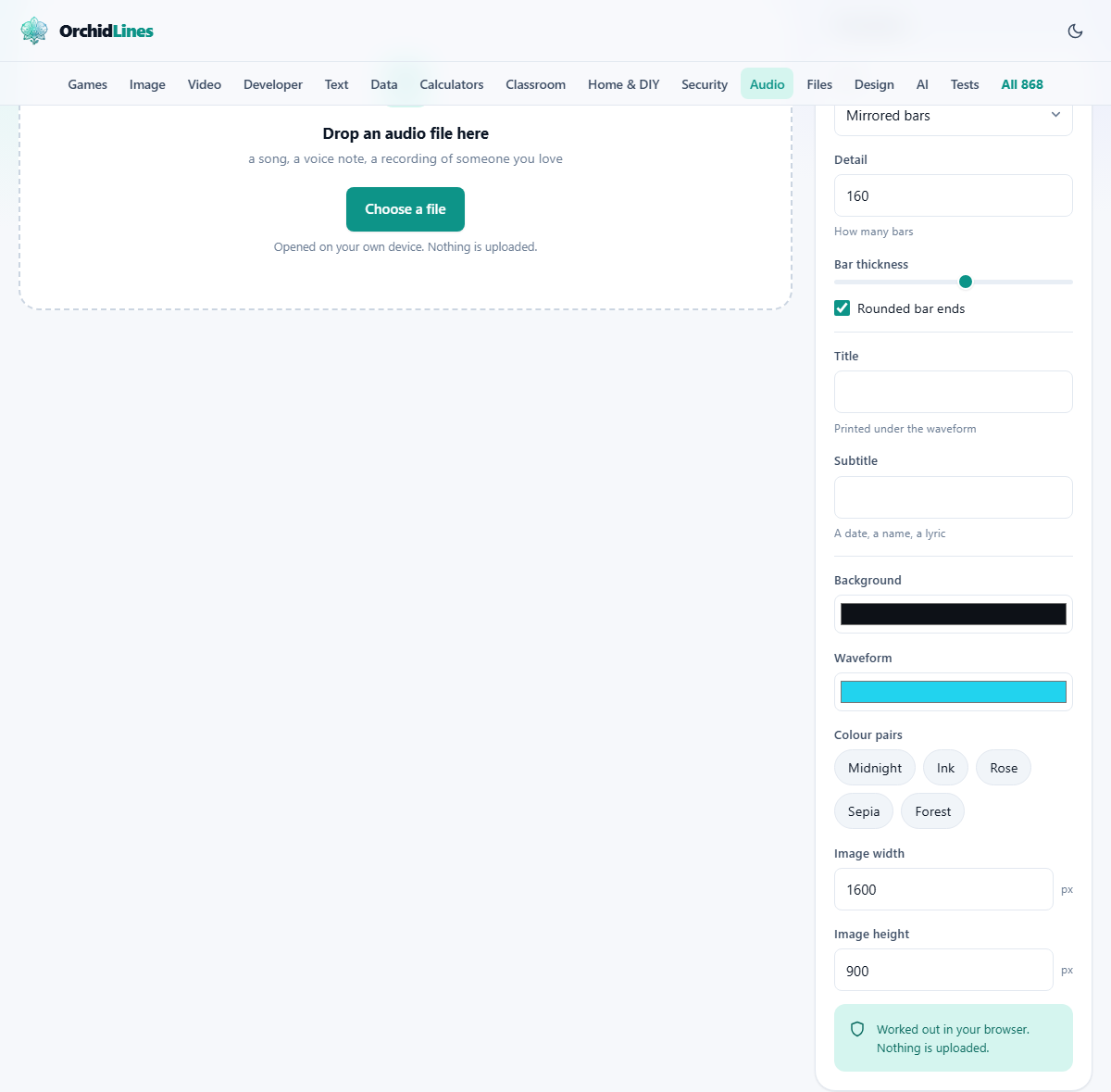 Screenshot: The picture a recording makes