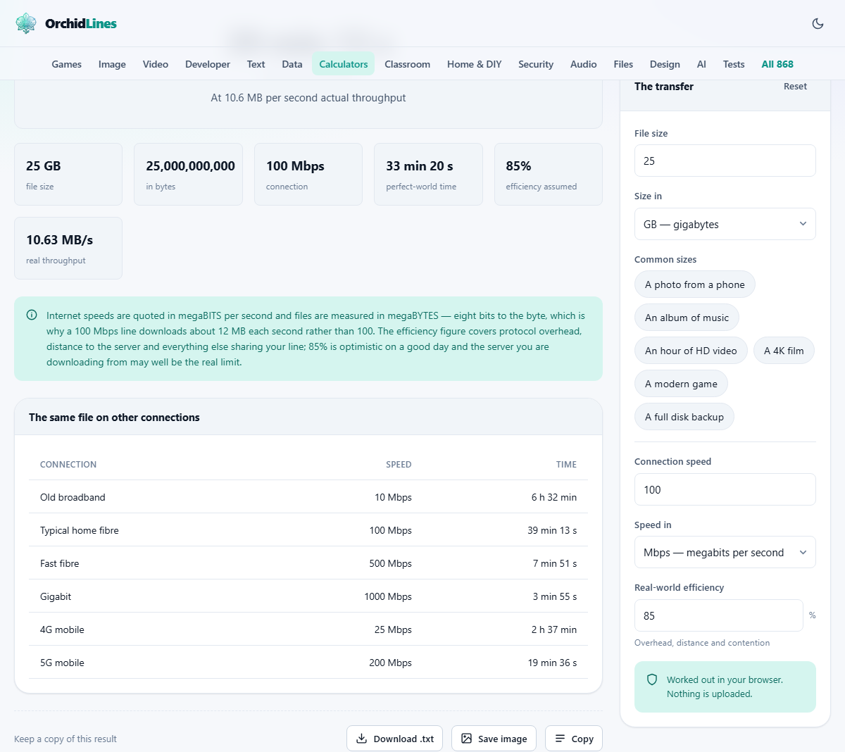 Screenshot: Bits, bytes and why the maths surprises people