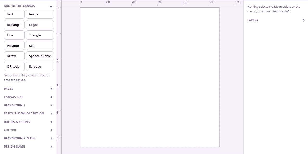 Screenshot: How the design editor works