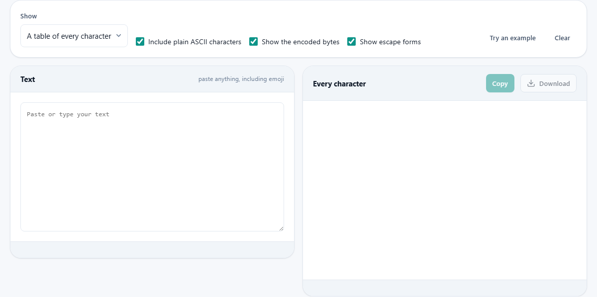 Screenshot: Looking inside a string