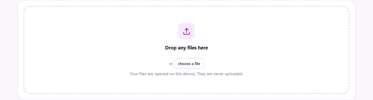 Screenshot: Working out what a file actually is