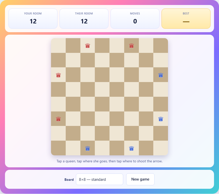 Screenshot: How to play Amazons