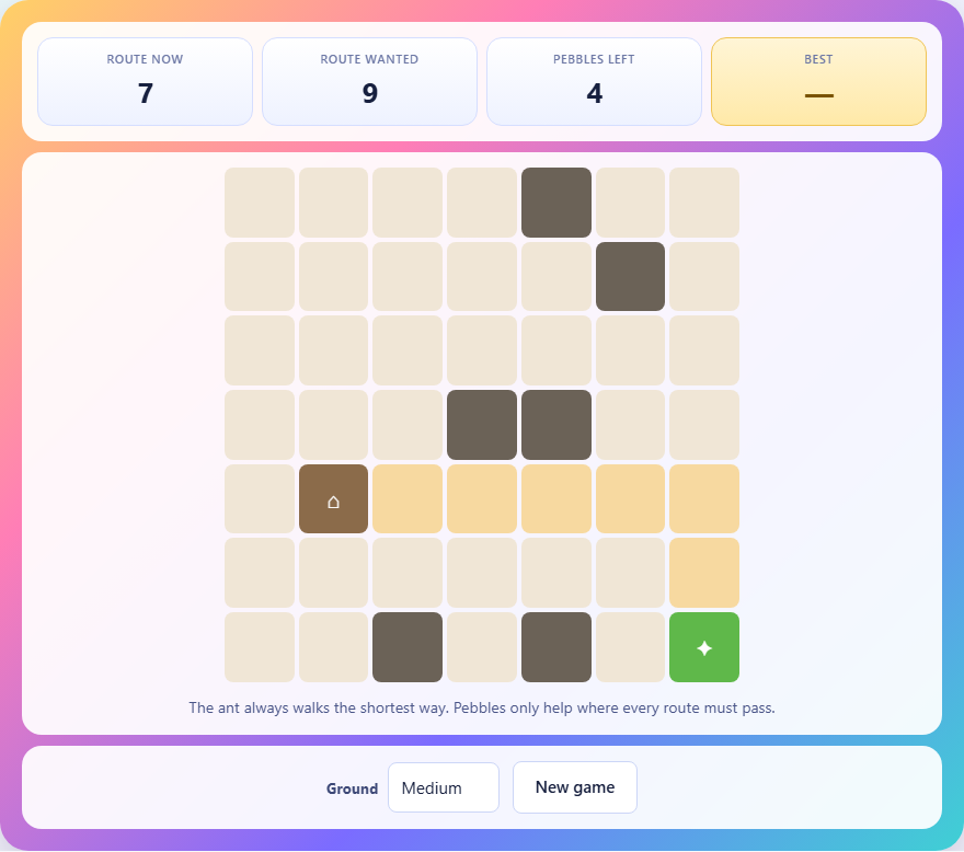 Screenshot: How to play Anthill