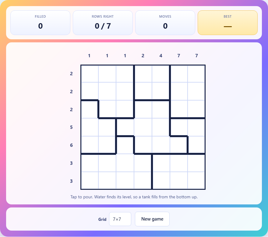 Screenshot: How to play Aquarium