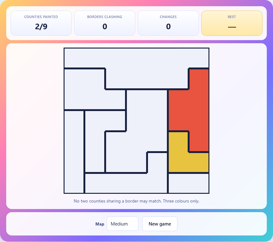 Screenshot: How to play Borders