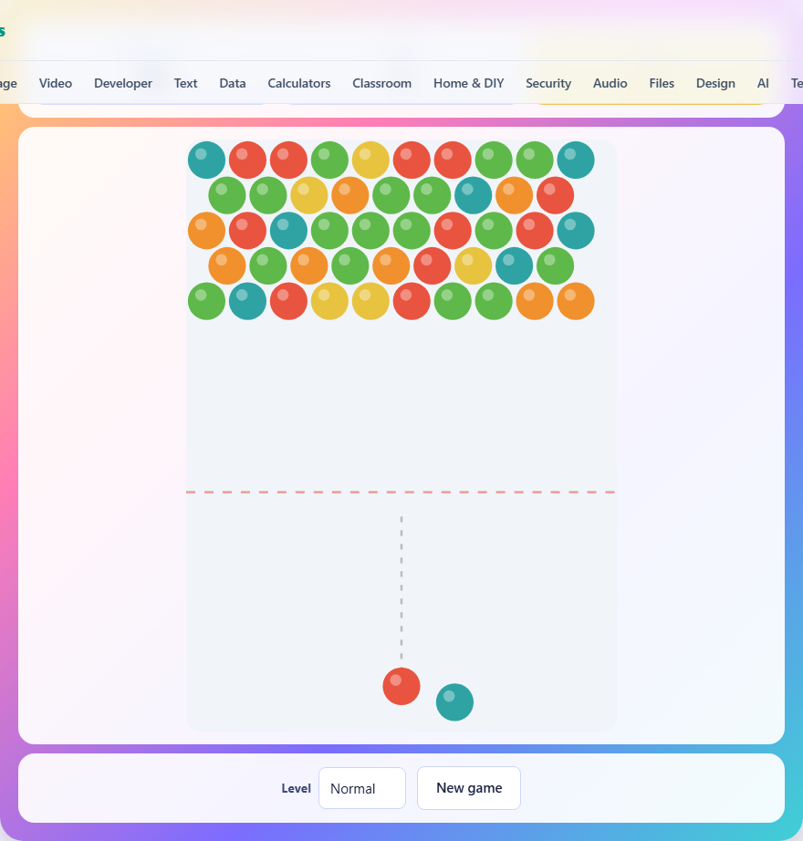 Screenshot: How to play Bubble Pop