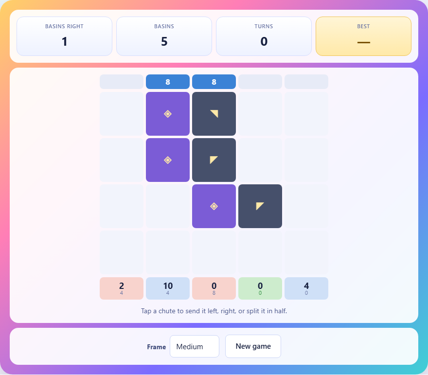 Screenshot: How to play Cascade