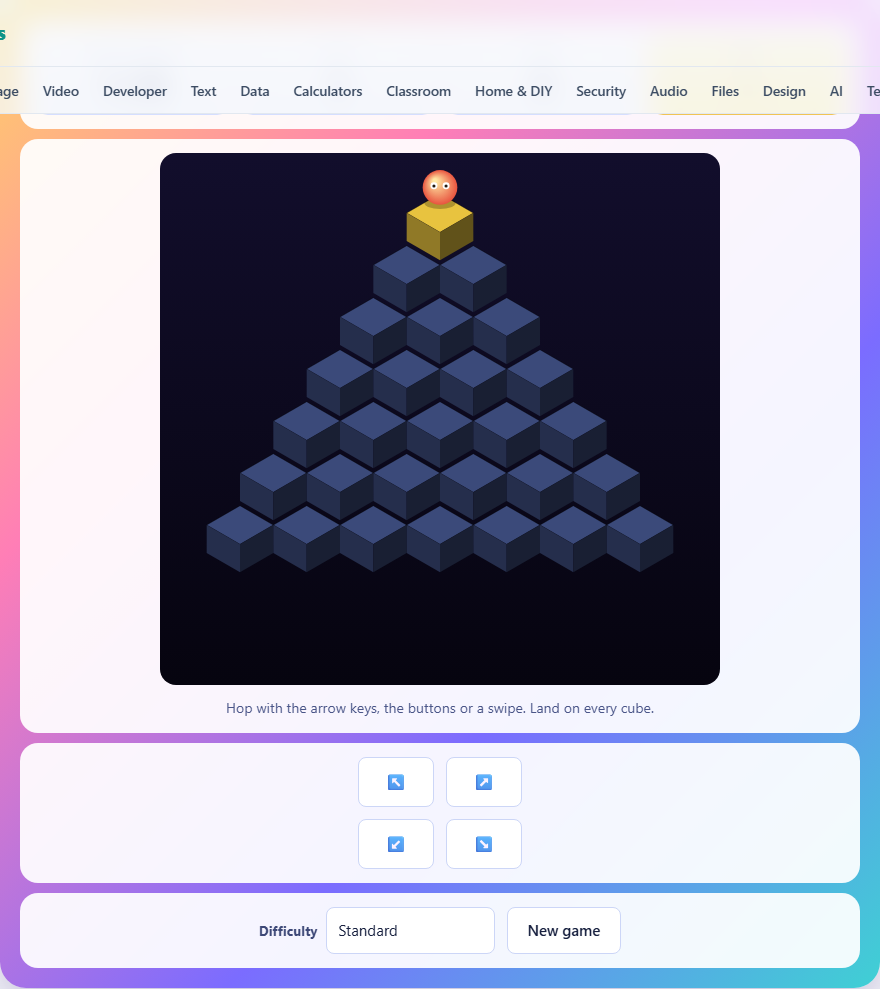 Screenshot: How to play Cube Hop