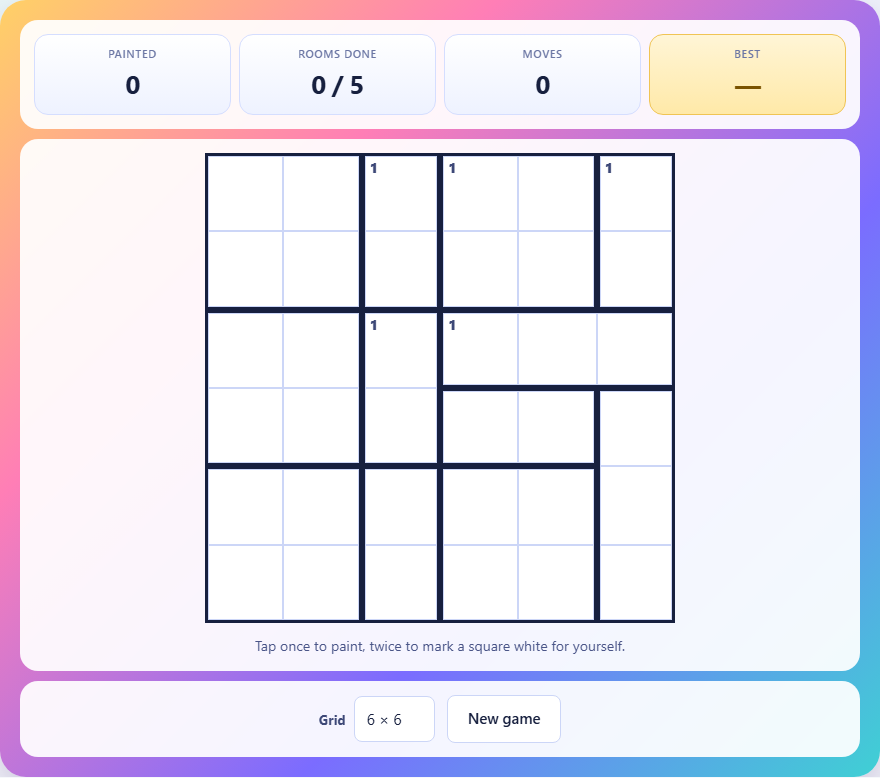 Screenshot: How to play Divided Rooms