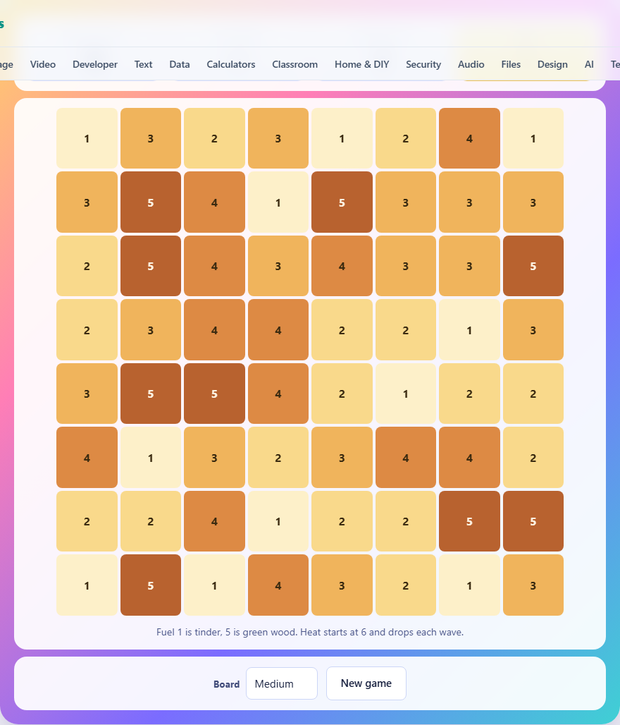 Screenshot: How to play Ember