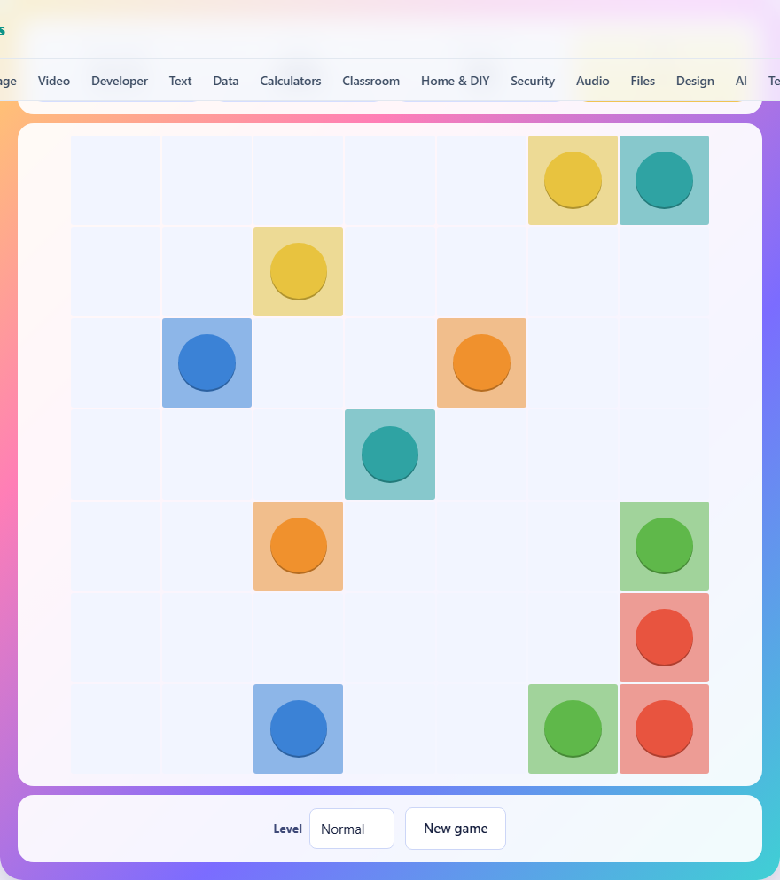 Screenshot: How to play Colour Flow