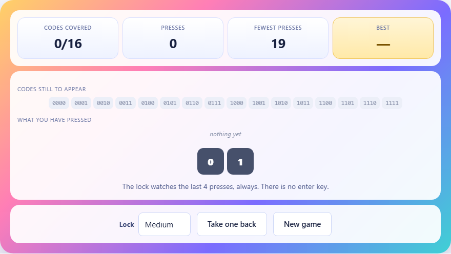 Screenshot: How to play Keypad