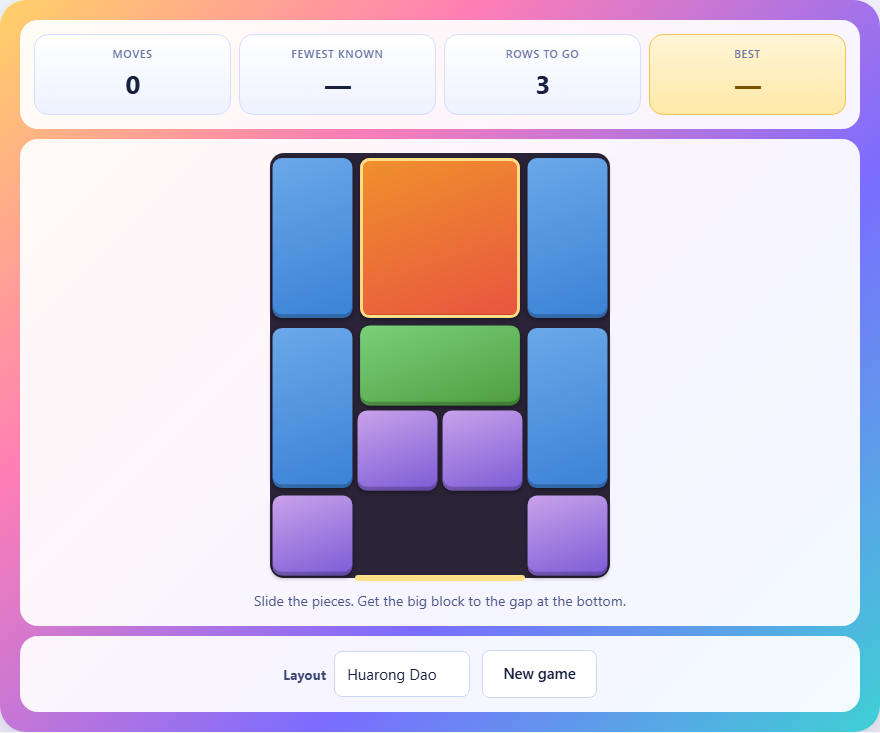 Screenshot: How to play Sliding Blocks