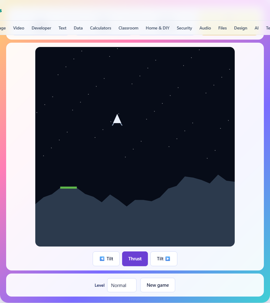 Screenshot: How to play Soft Landing