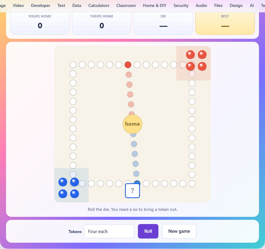 Screenshot: How to play Ludo
