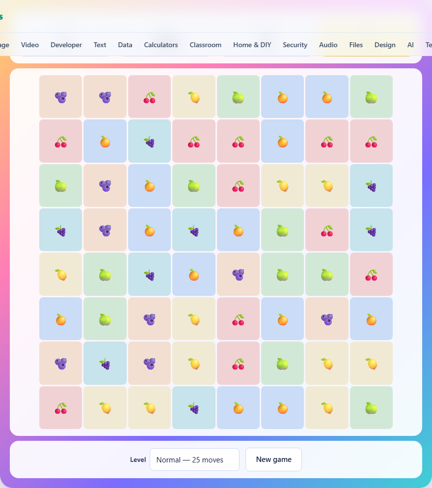 Screenshot: How to play Gem Swap