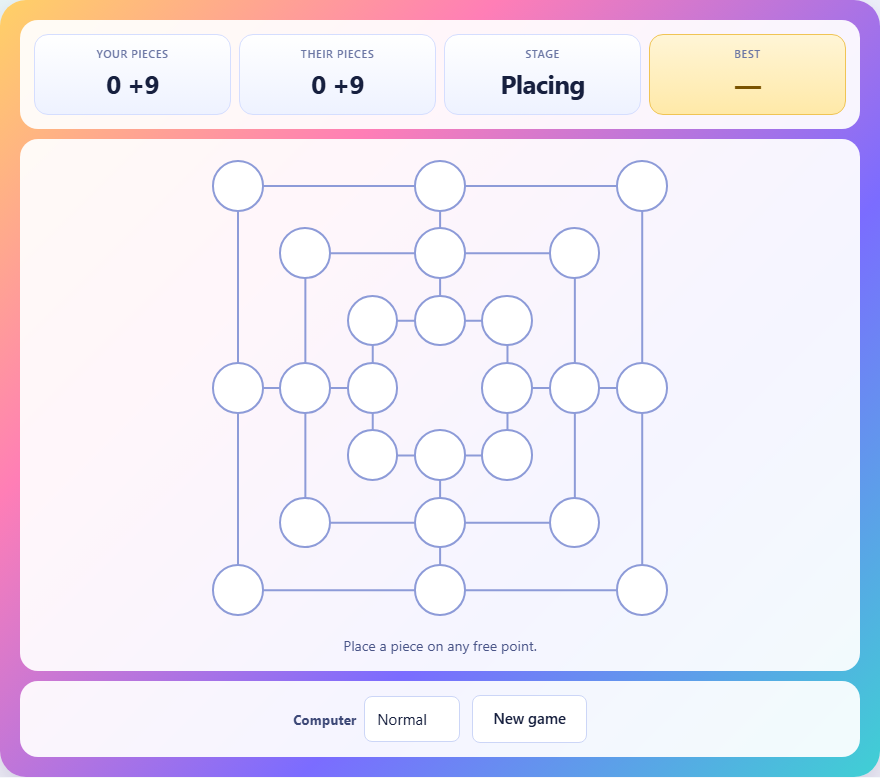 Screenshot: How to play Nine Men’s Morris