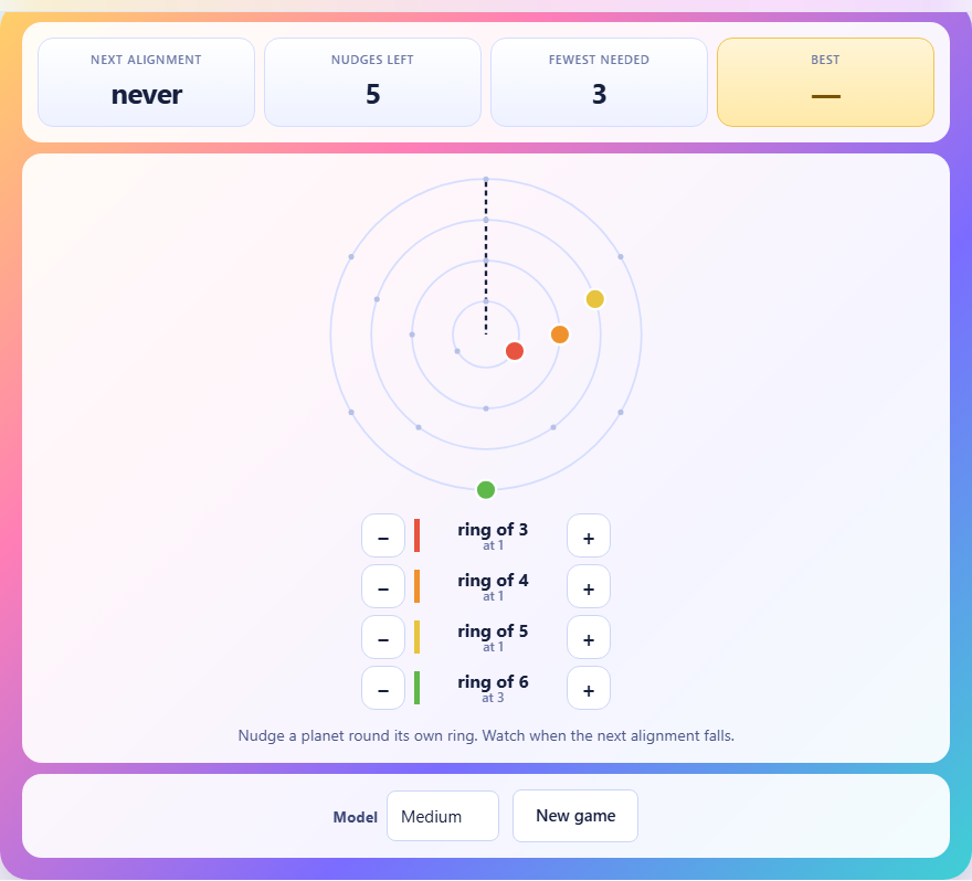 Screenshot: How to play Orrery