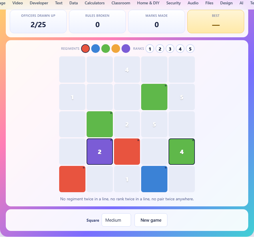 Screenshot: How to play Parade