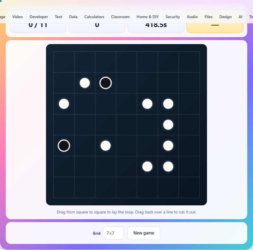 Screenshot: How to play Pearl Loop