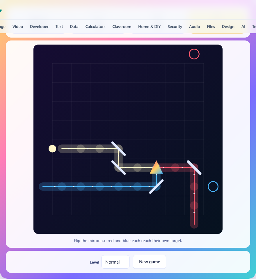 Screenshot: How to play Prism Split