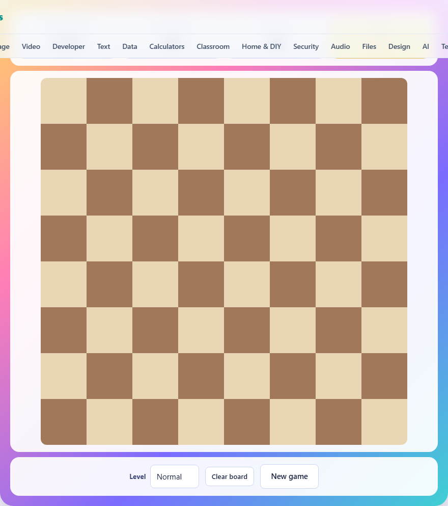 Screenshot: How to play Eight Queens