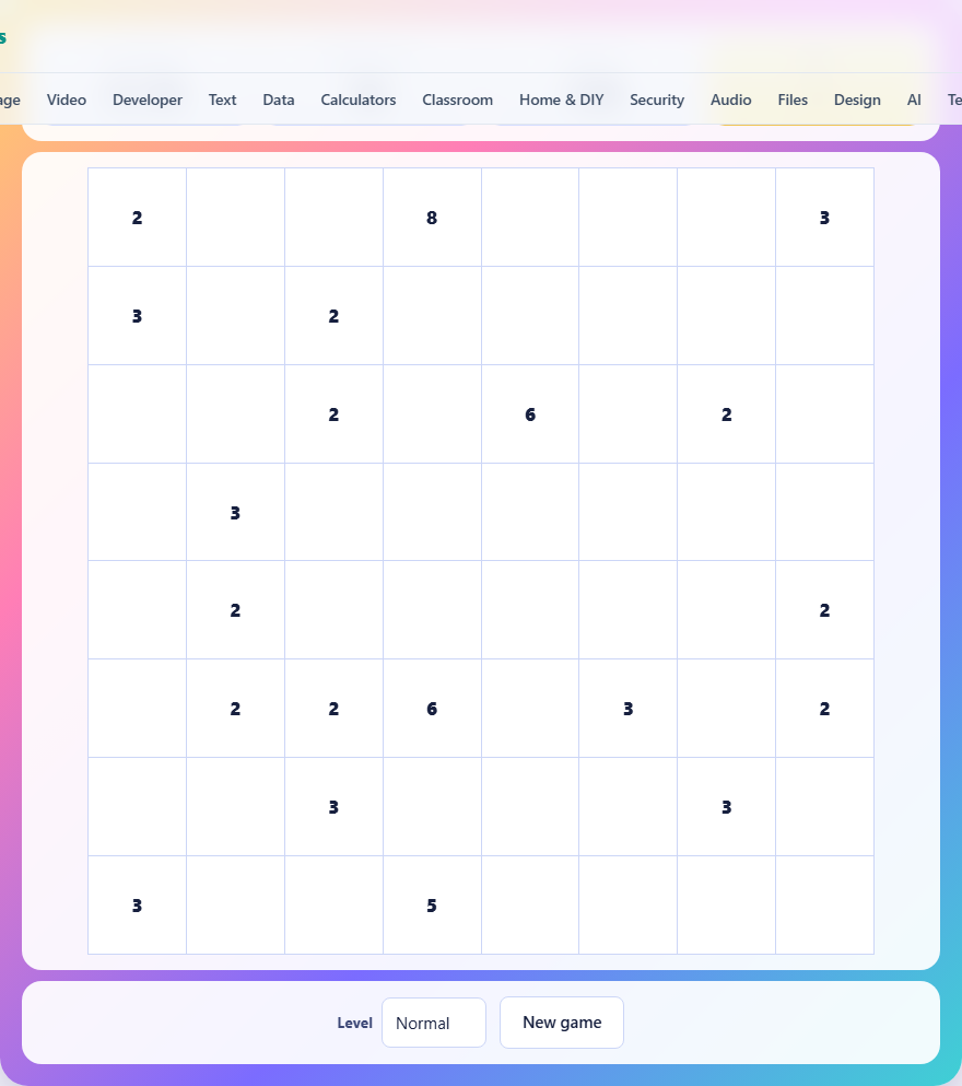 Screenshot: How to play Rectangles