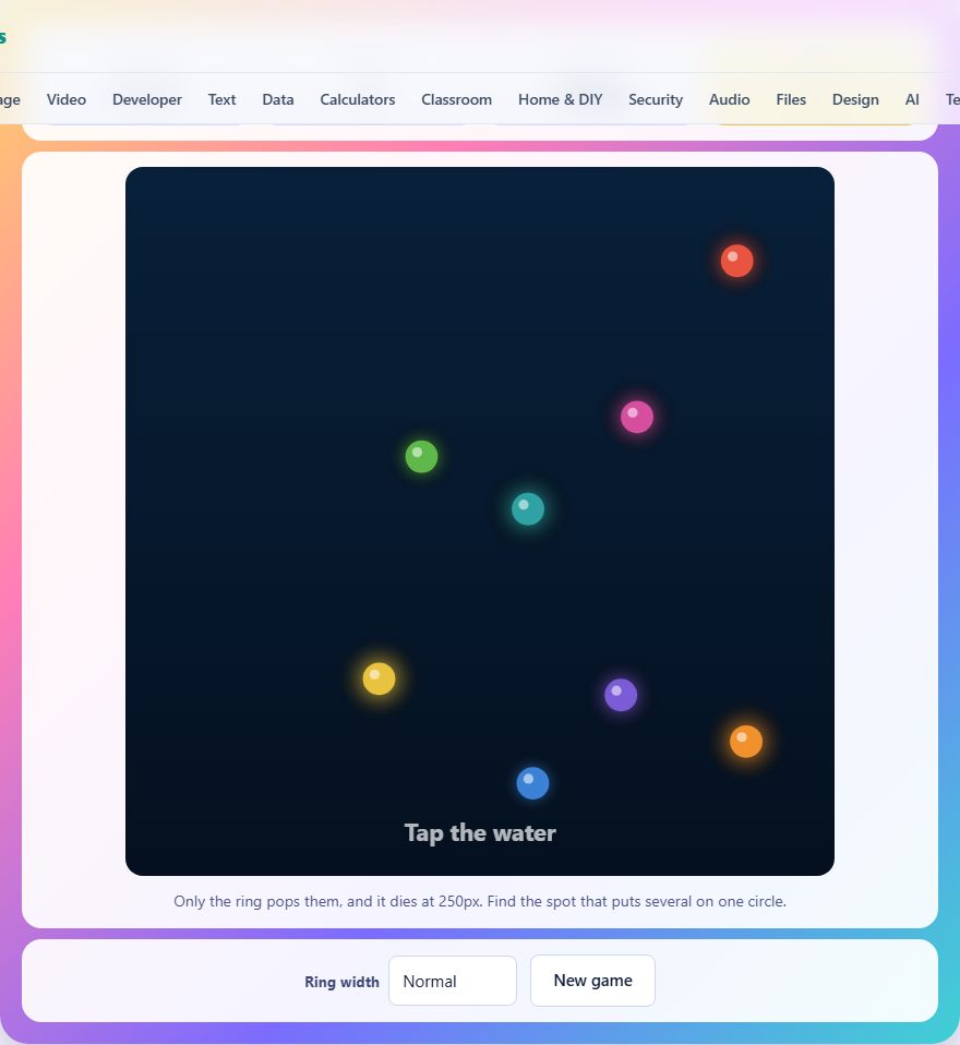 Screenshot: How to play Ripple Tap
