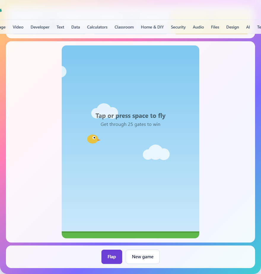 Screenshot: How to play Sky Hop