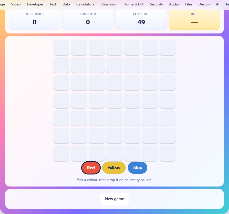 Screenshot: How to play Spectra