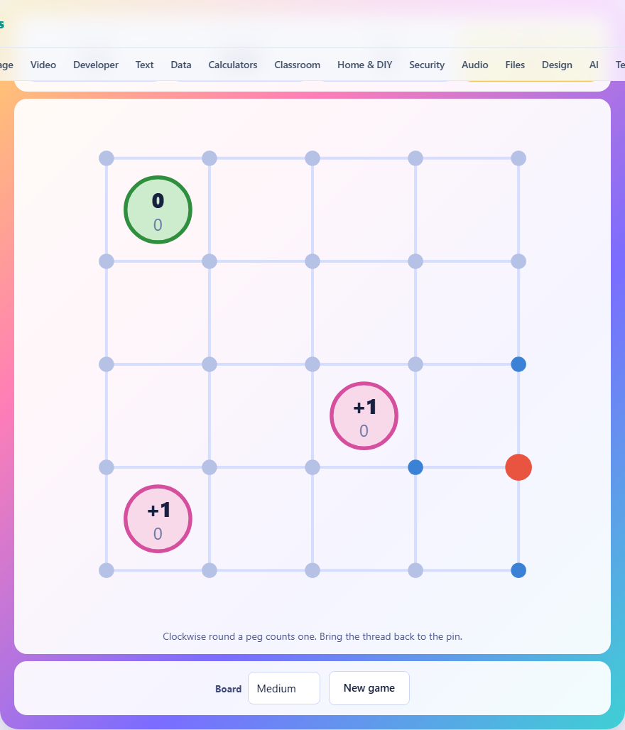 Screenshot: How to play Spool