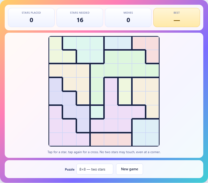 Screenshot: How to play Star Battle