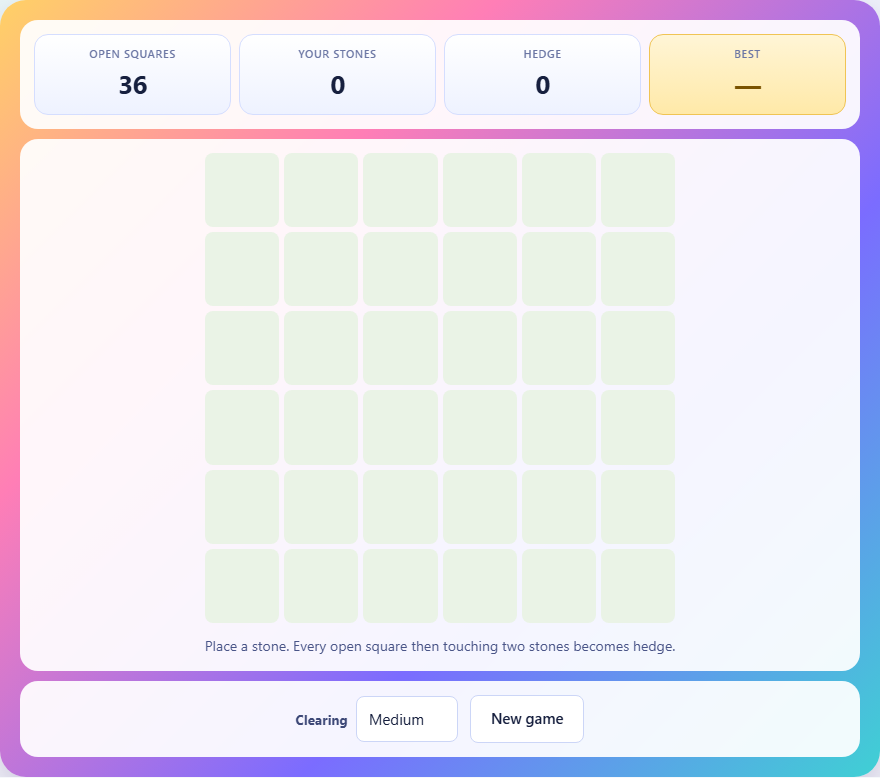Screenshot: How to play Thicket