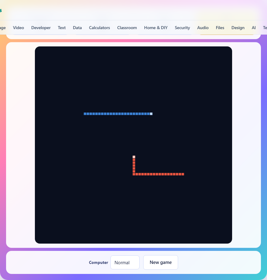 Screenshot: How to play Trail Duel