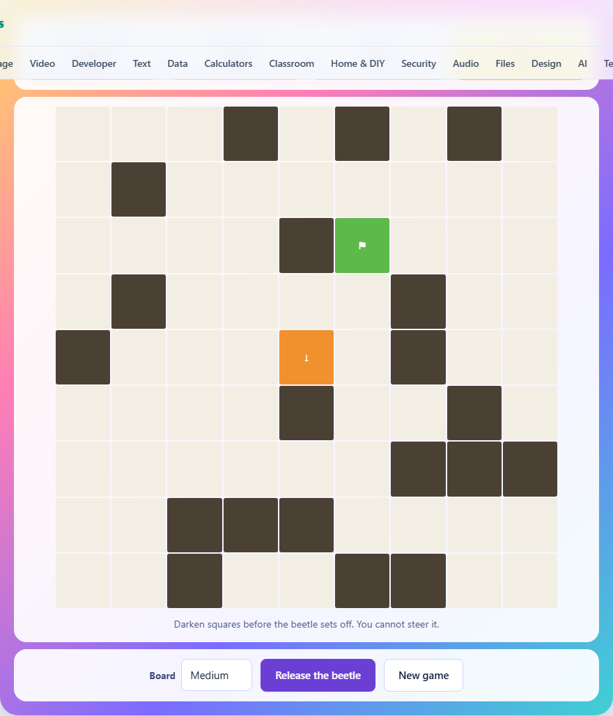Screenshot: How to play Turmite