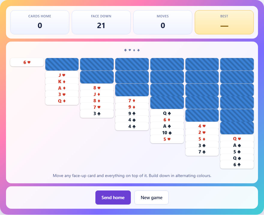 Screenshot: How to play Yukon