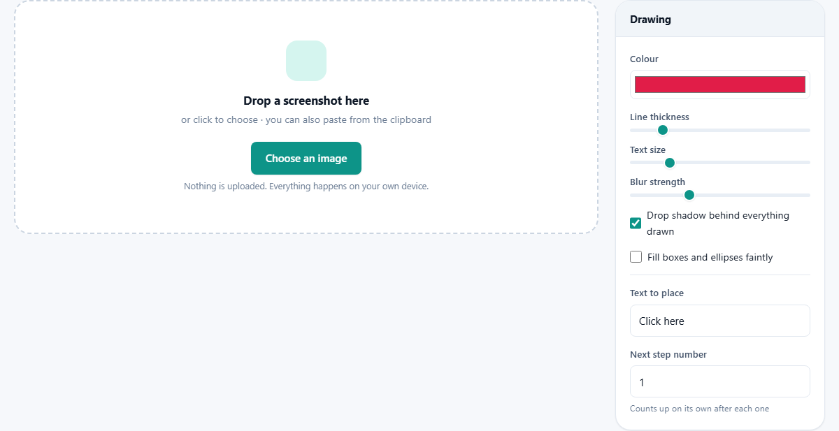 Screenshot: Marking up a screenshot