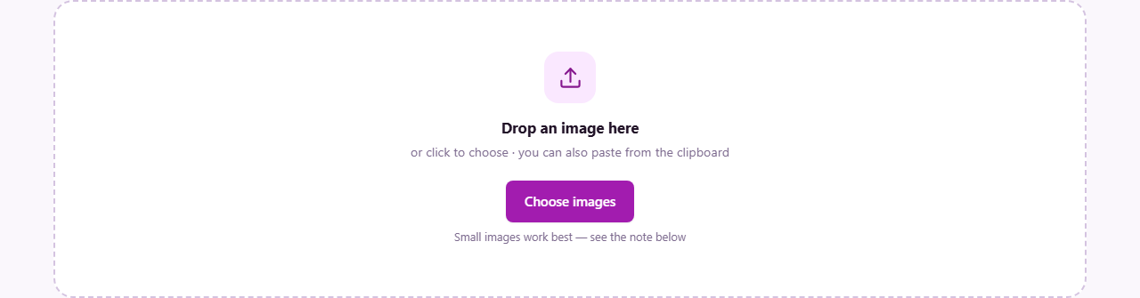 Screenshot: How to turn an image into Base64