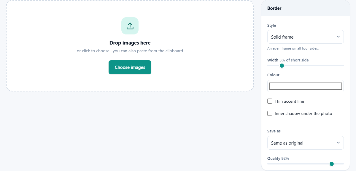 Screenshot: How to add a border
