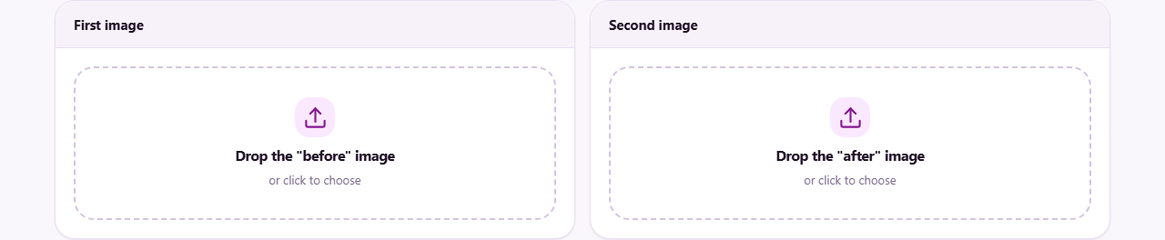 Screenshot: How to compare two images
