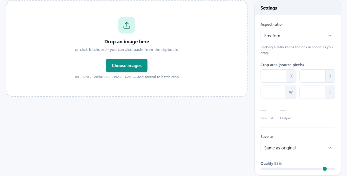 Screenshot: How to crop a picture