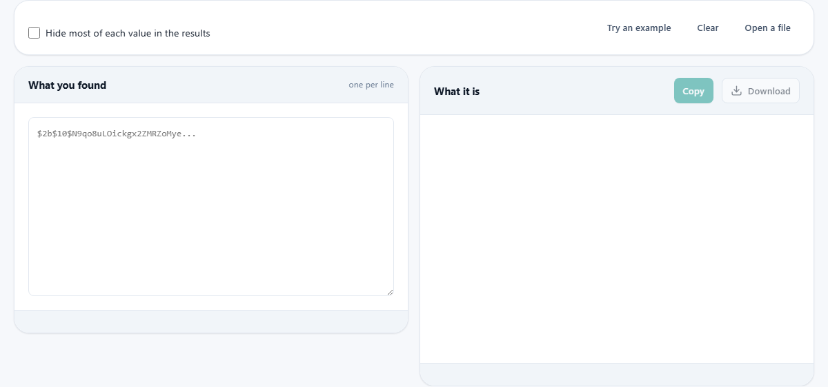 Screenshot: Two very different questions