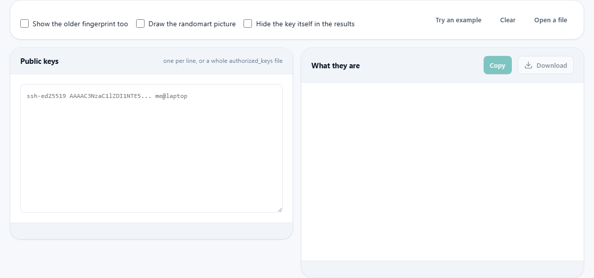Screenshot: Reading the file that decides who can log in