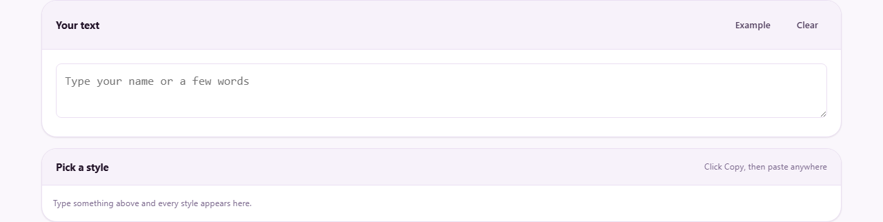 Screenshot: How fancy text actually works