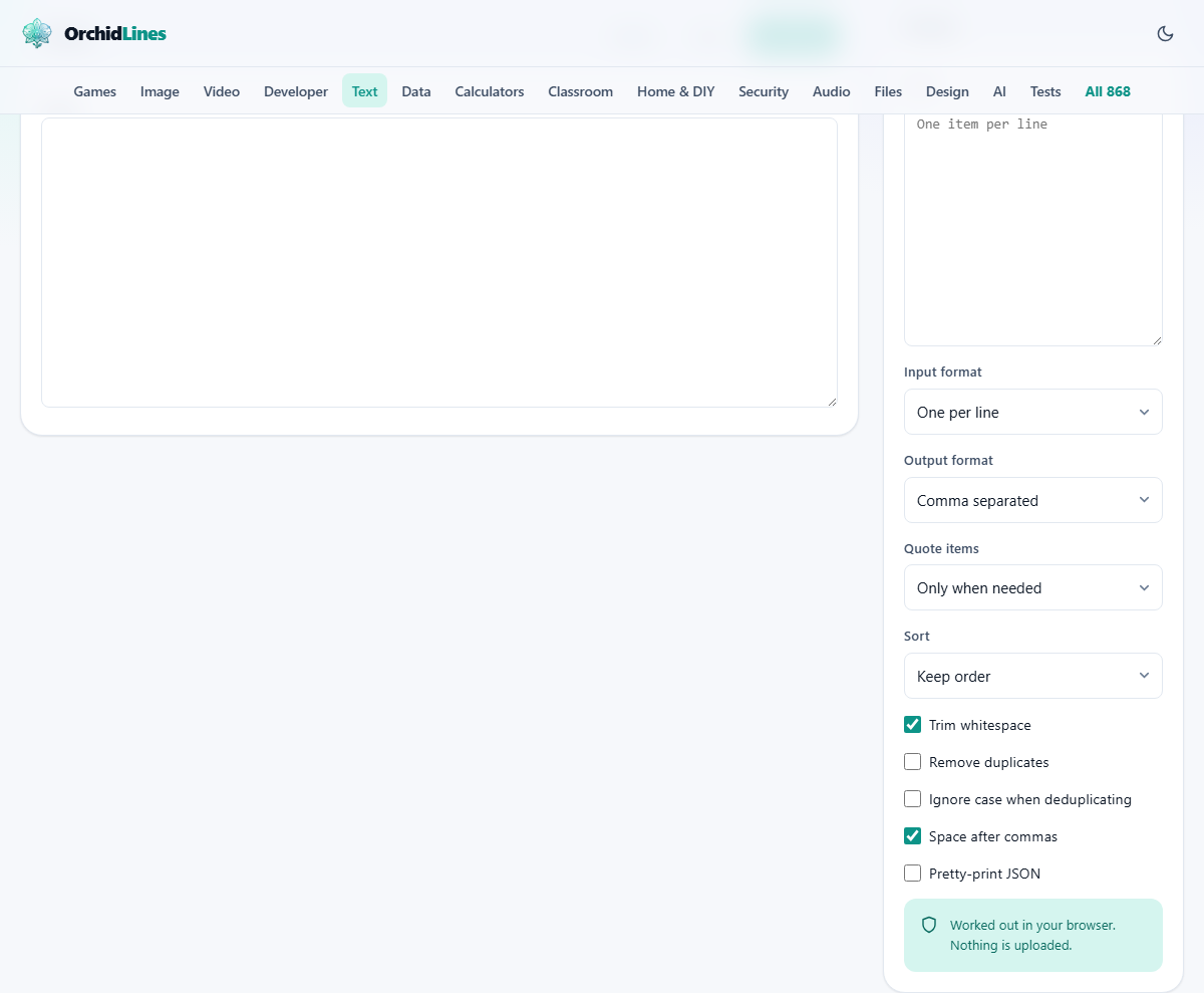 Screenshot: Splitting without breaking things