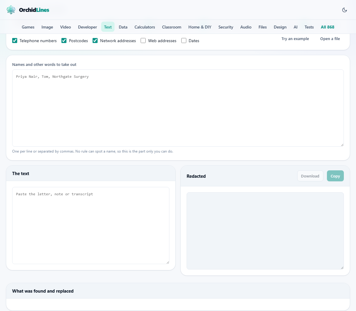 Screenshot: Finding it is the hard part, not hiding it
