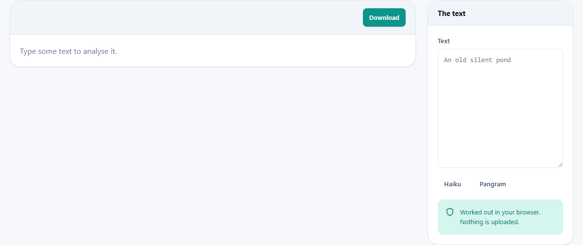 Screenshot: Honest about being a heuristic