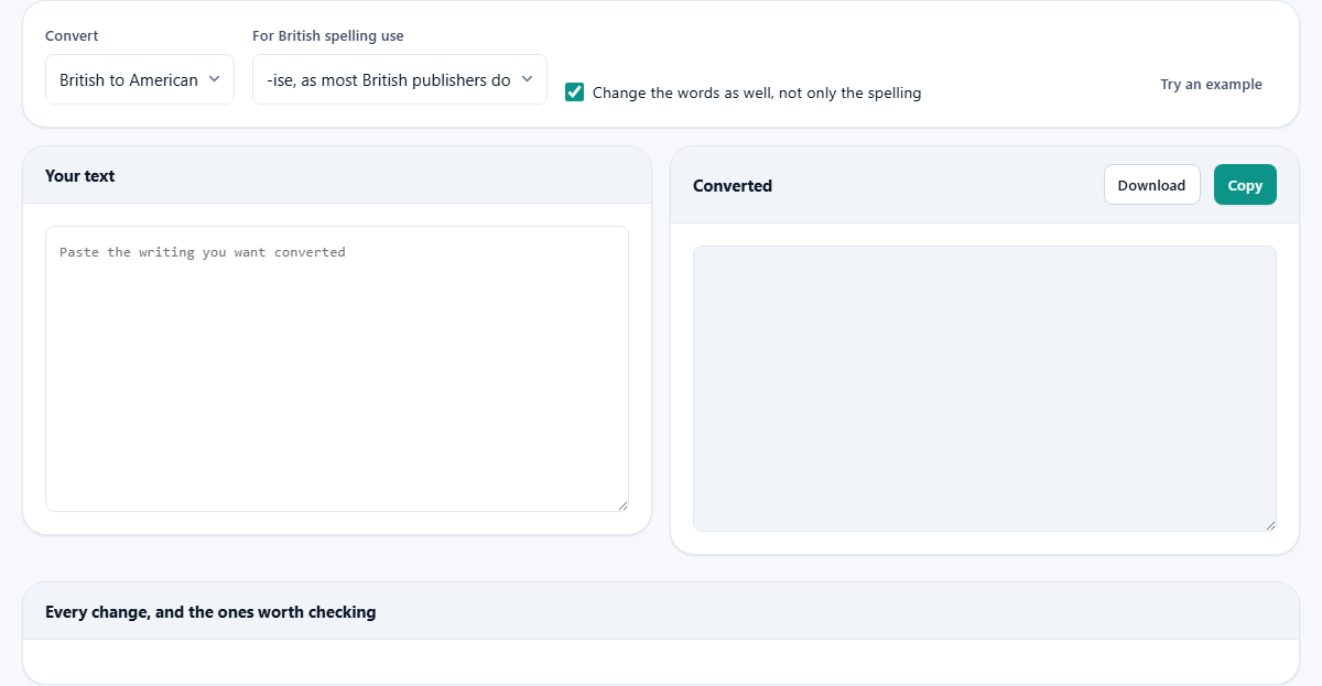 Screenshot: Why a straight find-and-replace makes a mess of it